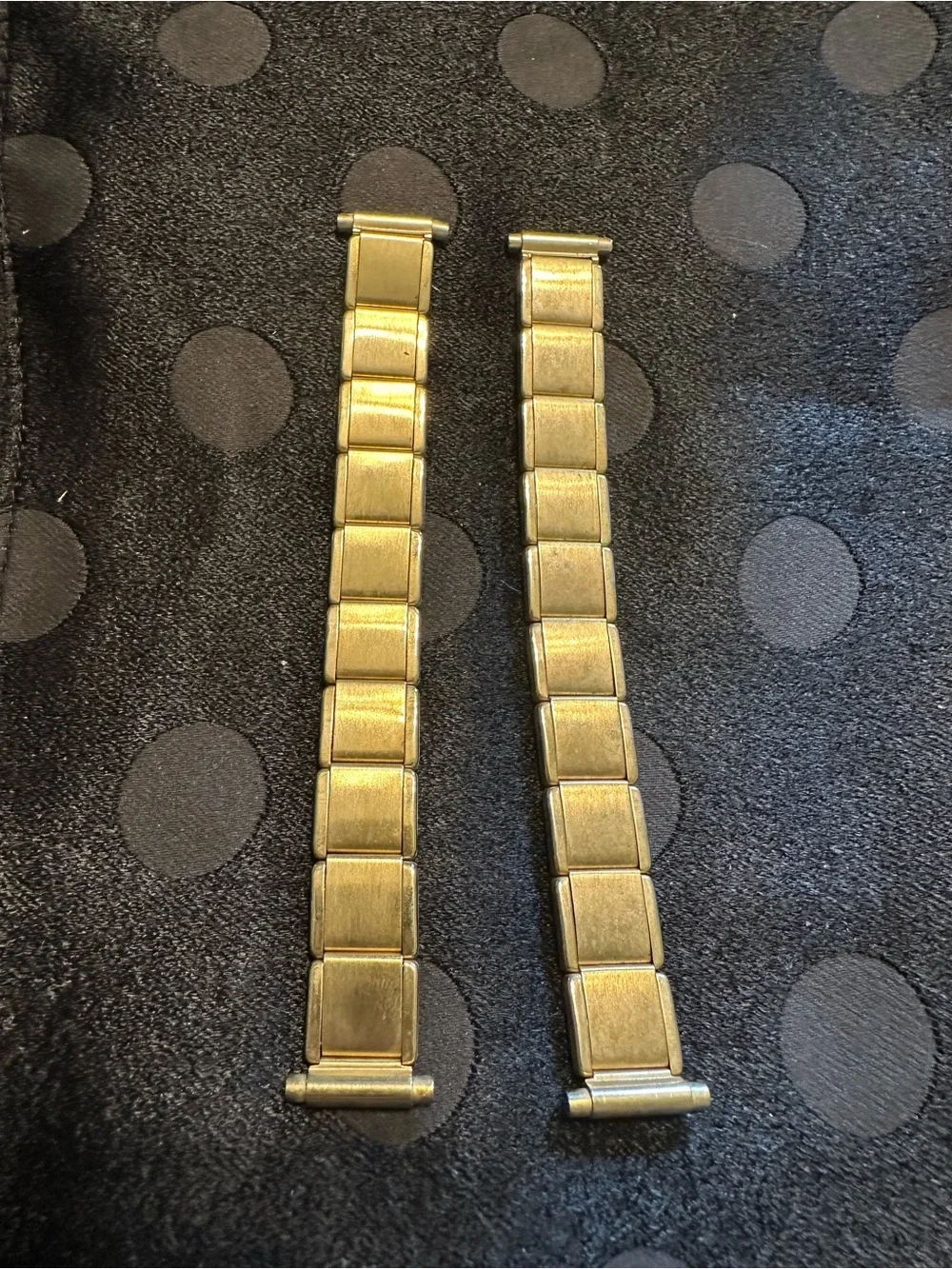 Vintage Gold Expandable Watch Bands - Stainless Steel Links (Set of 2)